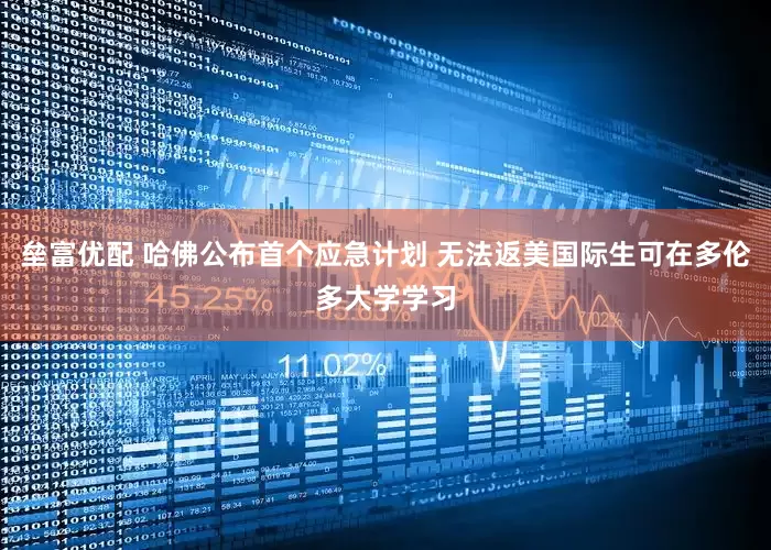 垒富优配 哈佛公布首个应急计划 无法返美国际生可在多伦多大学学习