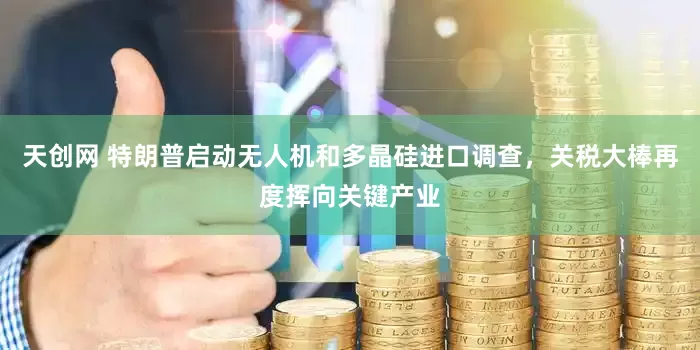 天创网 特朗普启动无人机和多晶硅进口调查，关税大棒再度挥向关键产业